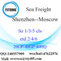 Shenzhen porto mare che spediscono a Mosca